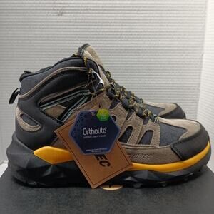 HI-Tech Revive Hiking Boots Men Size 8 Tan Yellow Breathable